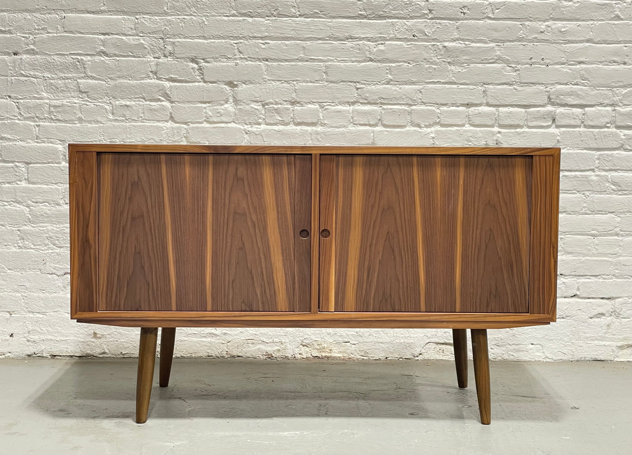 Apartment Sized Mid Century Modern WALNUT CREDENZA | Walnut