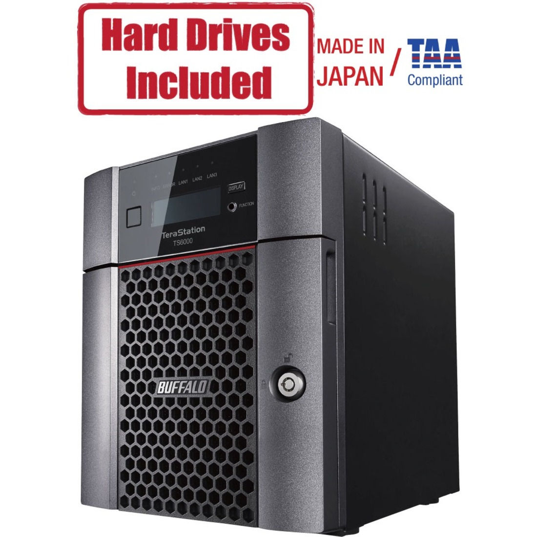 BUFFALO TeraStation 6400DN 16TB (4x4TB) Desktop NAS with HDD