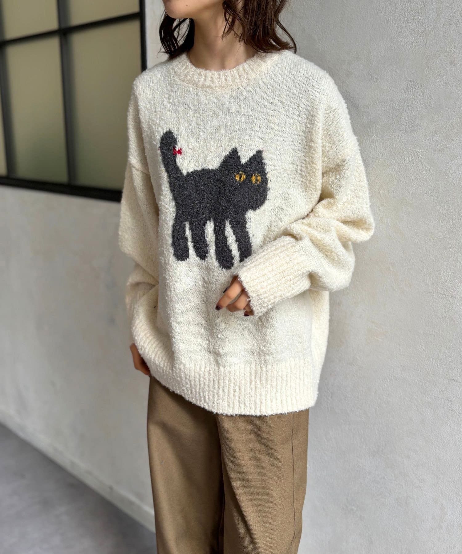 ねこちゃんニットプルオーバー | LOCUST(ローカスト)レディース | PAL