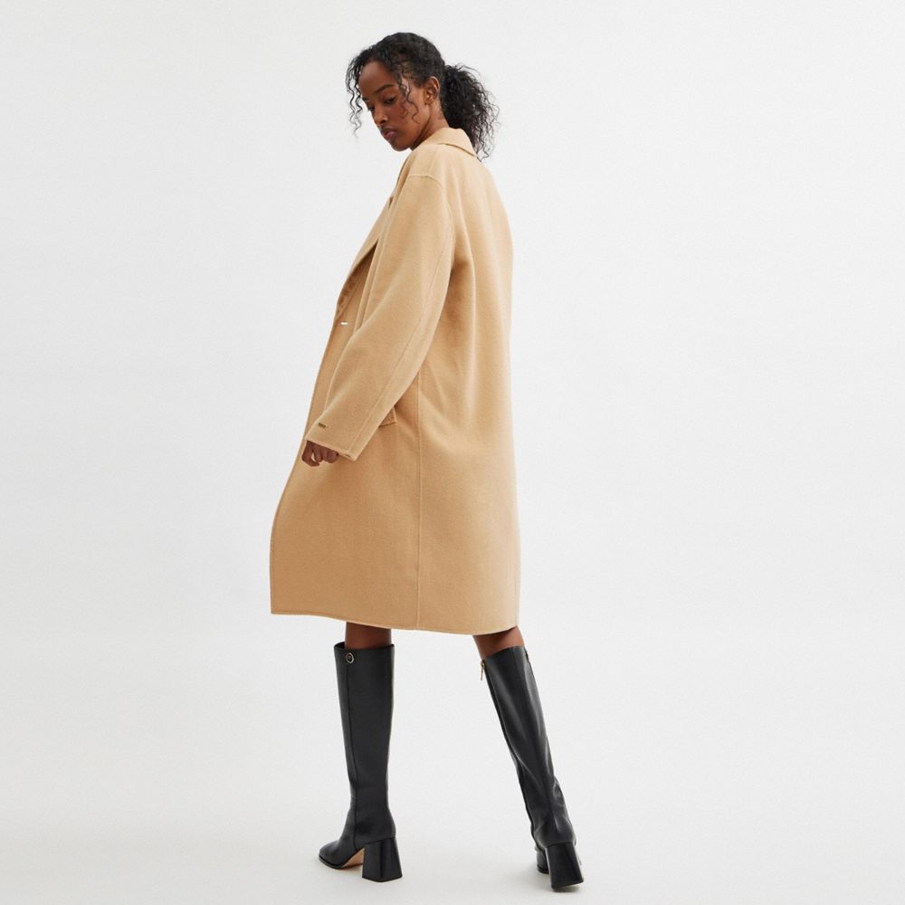 公式】コーチアウトレット | ダブル フェイス ウール コート
