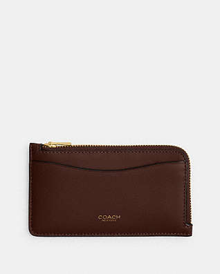 ブラウン 【公式】COACH – コーチ カードケース/定期入れ/名刺入れ メンズ