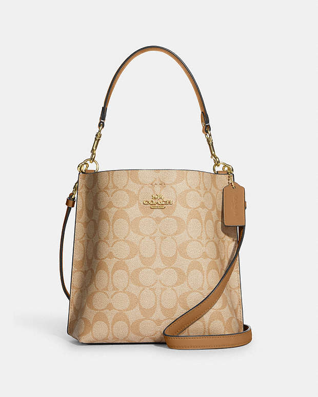 モリー バケット バッグ 22 シグネチャー キャンバス ショルダーバッグ