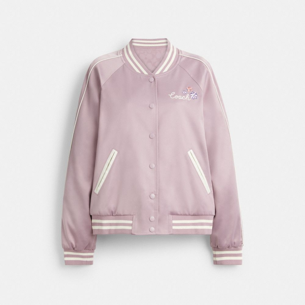 COACH® Outlet | Reversible Spring Blossom Signature Souvenir Jacket