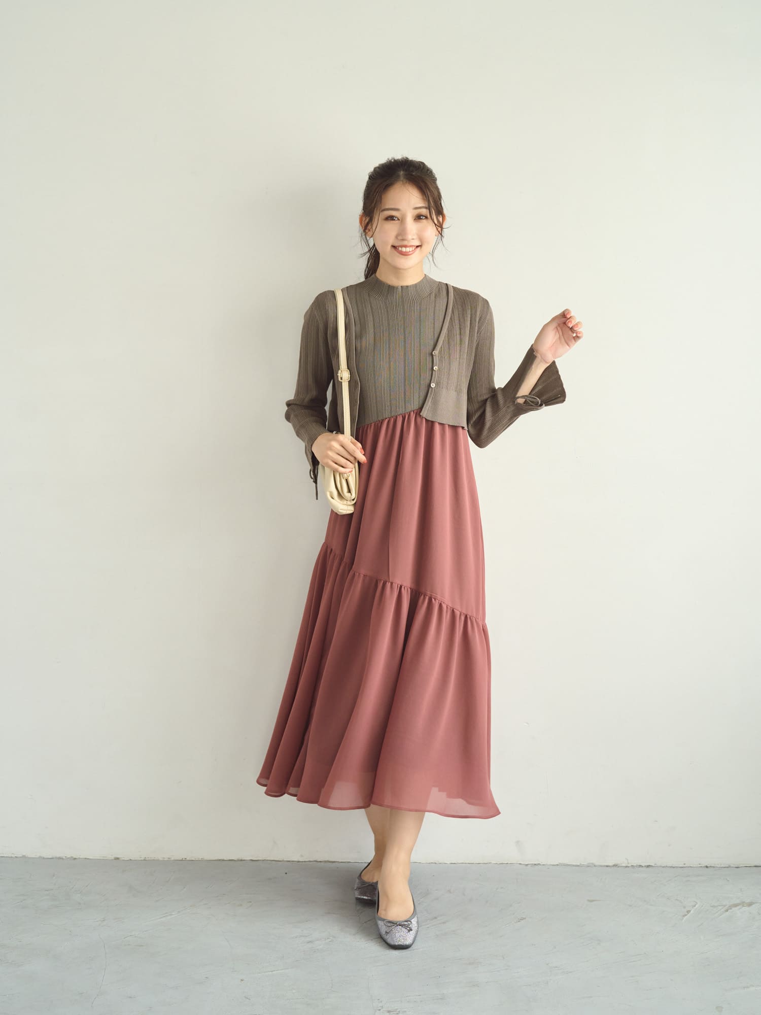 シアードッキングティアードワンピース-short & regular | 小柄・低