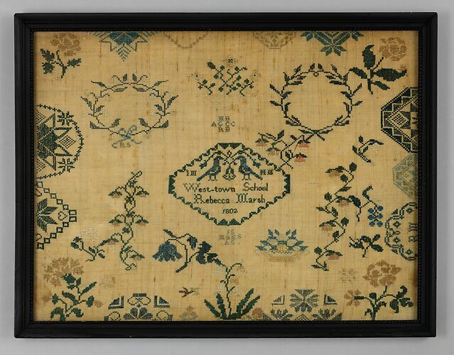 Sarah Thomas - Sampler made at the Westtown Quaker School