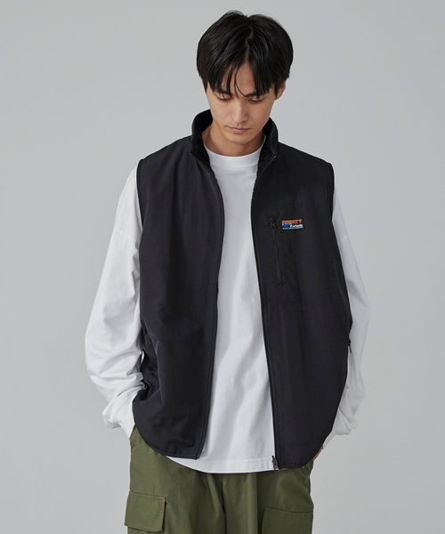 Parknik＞リバーシブルナイロンボアベスト
