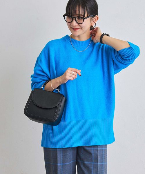 フラッフィーボートネックニット（WEB限定カラー）