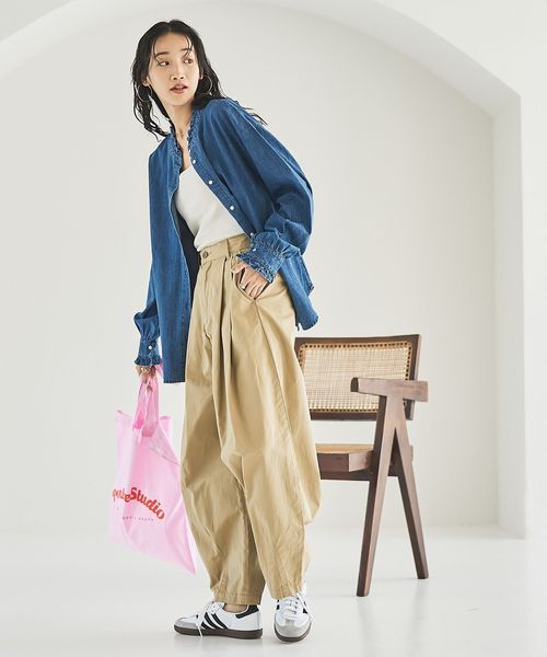 2WAYデニムブラウス