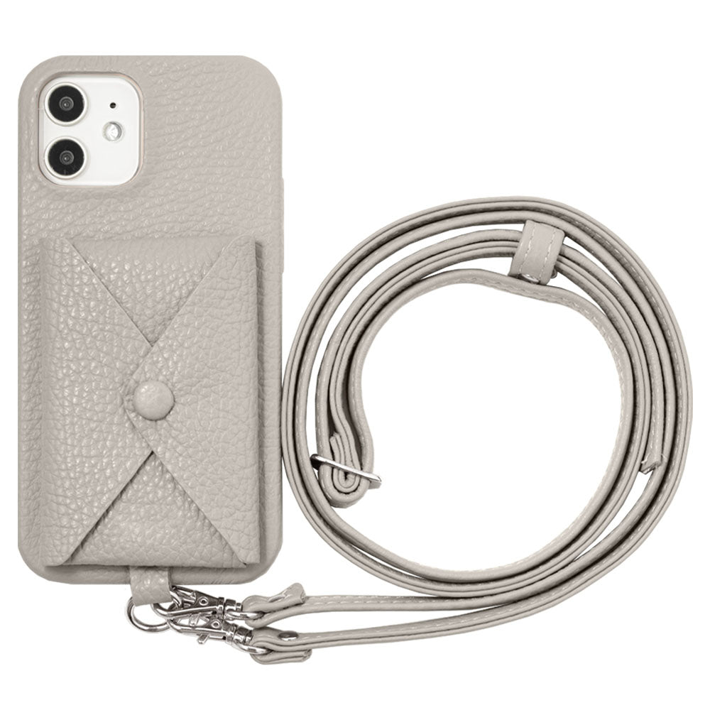 本革 32色 イタリアンシュリンクレザー ポケット付き ショルダー