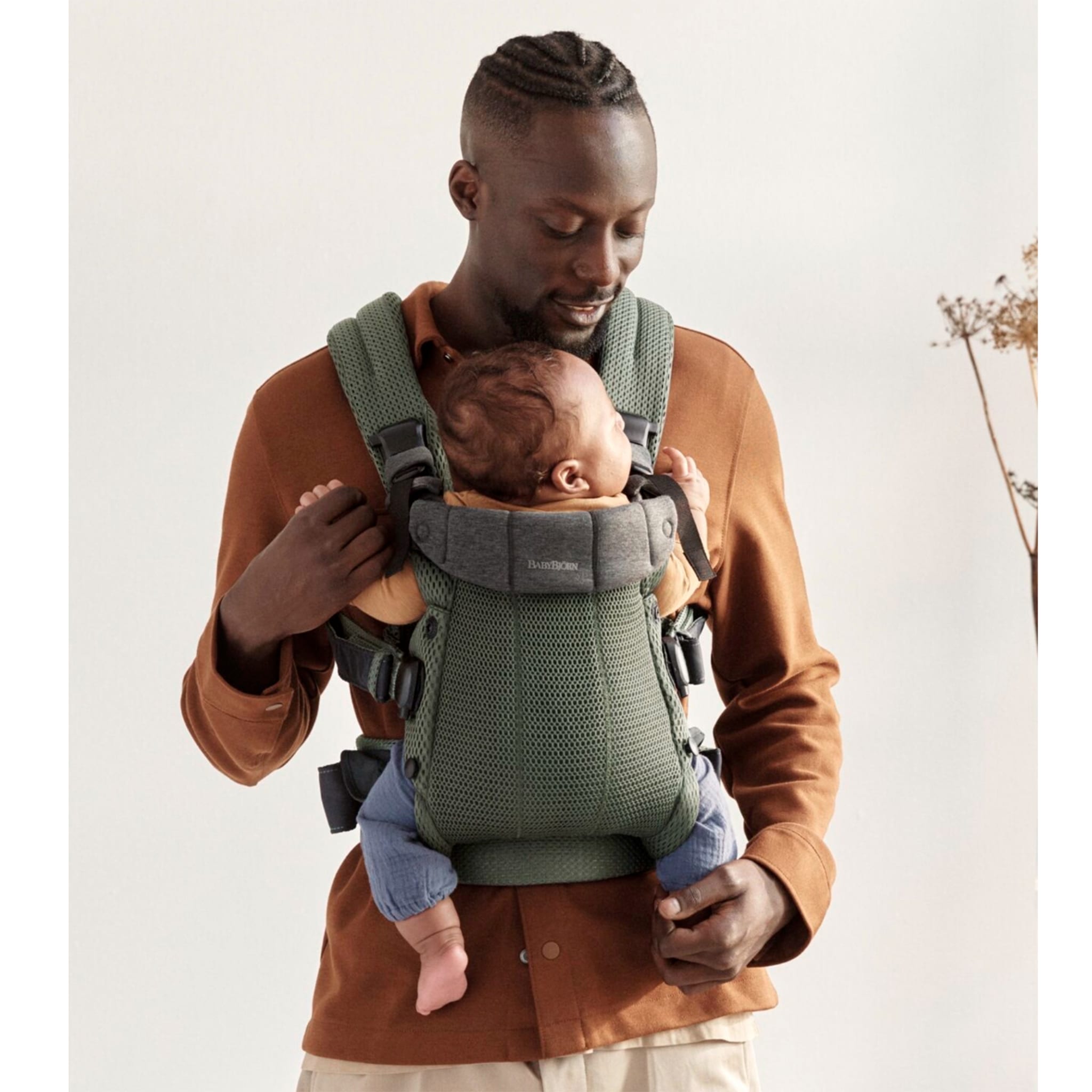 Harmony Baby Carrier - Dark Green 3D Mesh – CLÉMENT