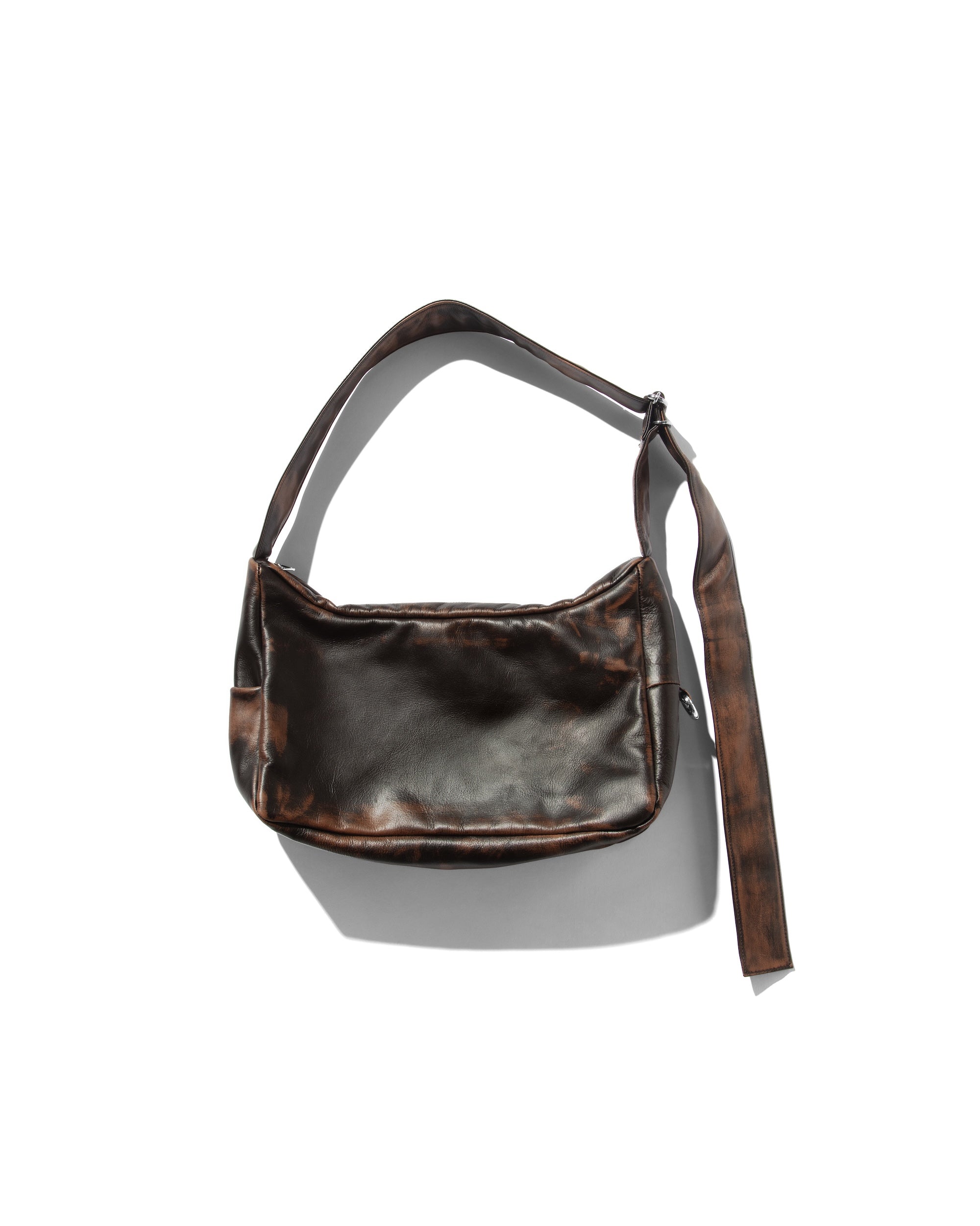 VINTAGE LEATHER HOLIDAY BAG (BROWN)