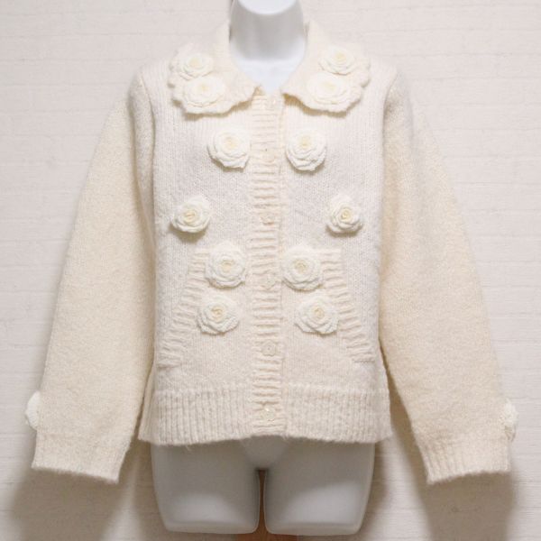 生成薔薇モチーフカーディガン - ピンクハウス通販｜リサイクル
