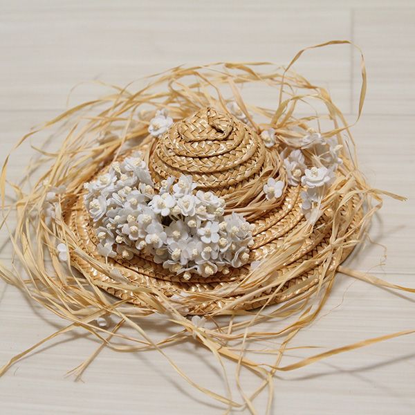 藁付き麦わら帽子コサージュ - ピンクハウス通販｜リサイクル