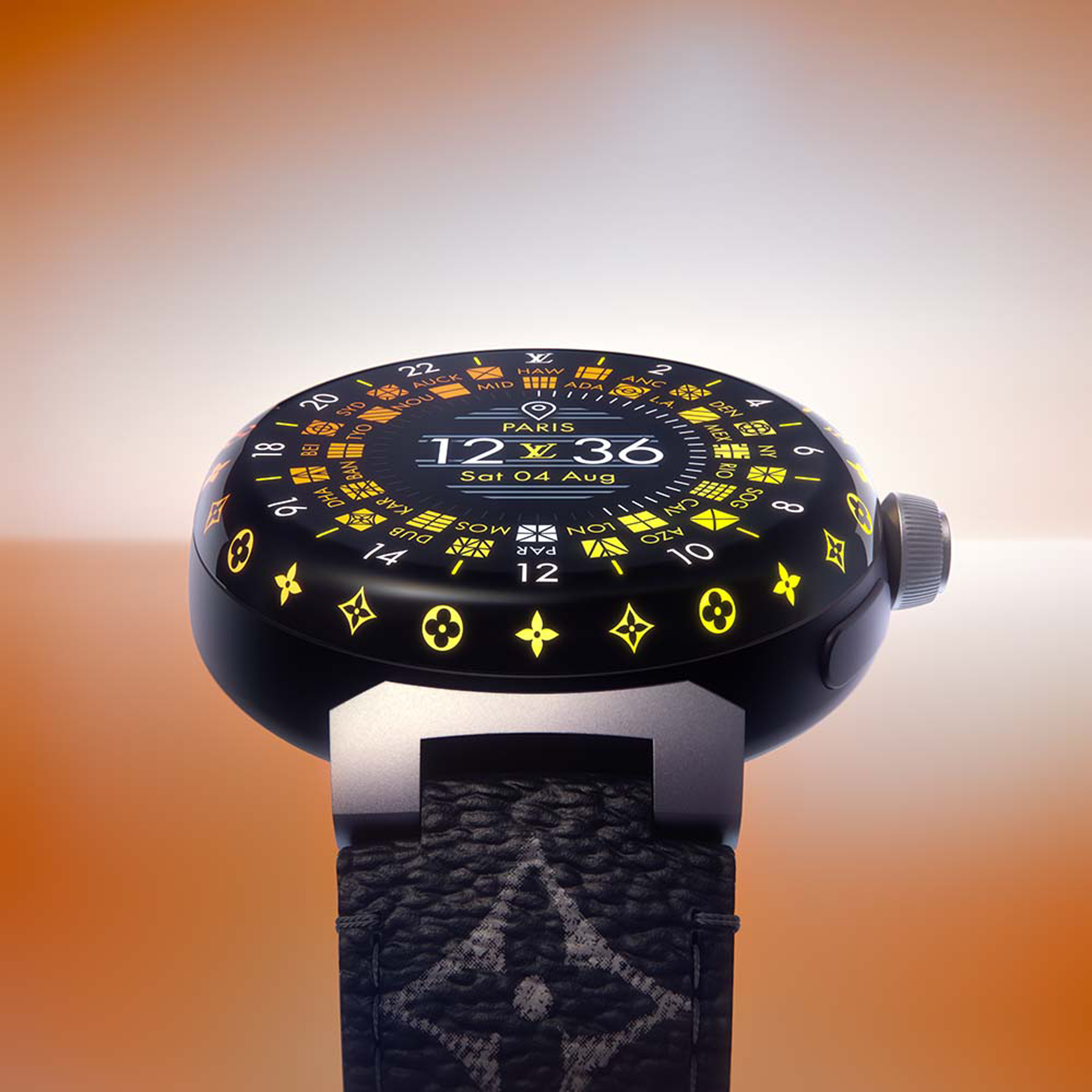 Louis Vuitton, Tambour Horizon Light Up Matte Black | GPHG