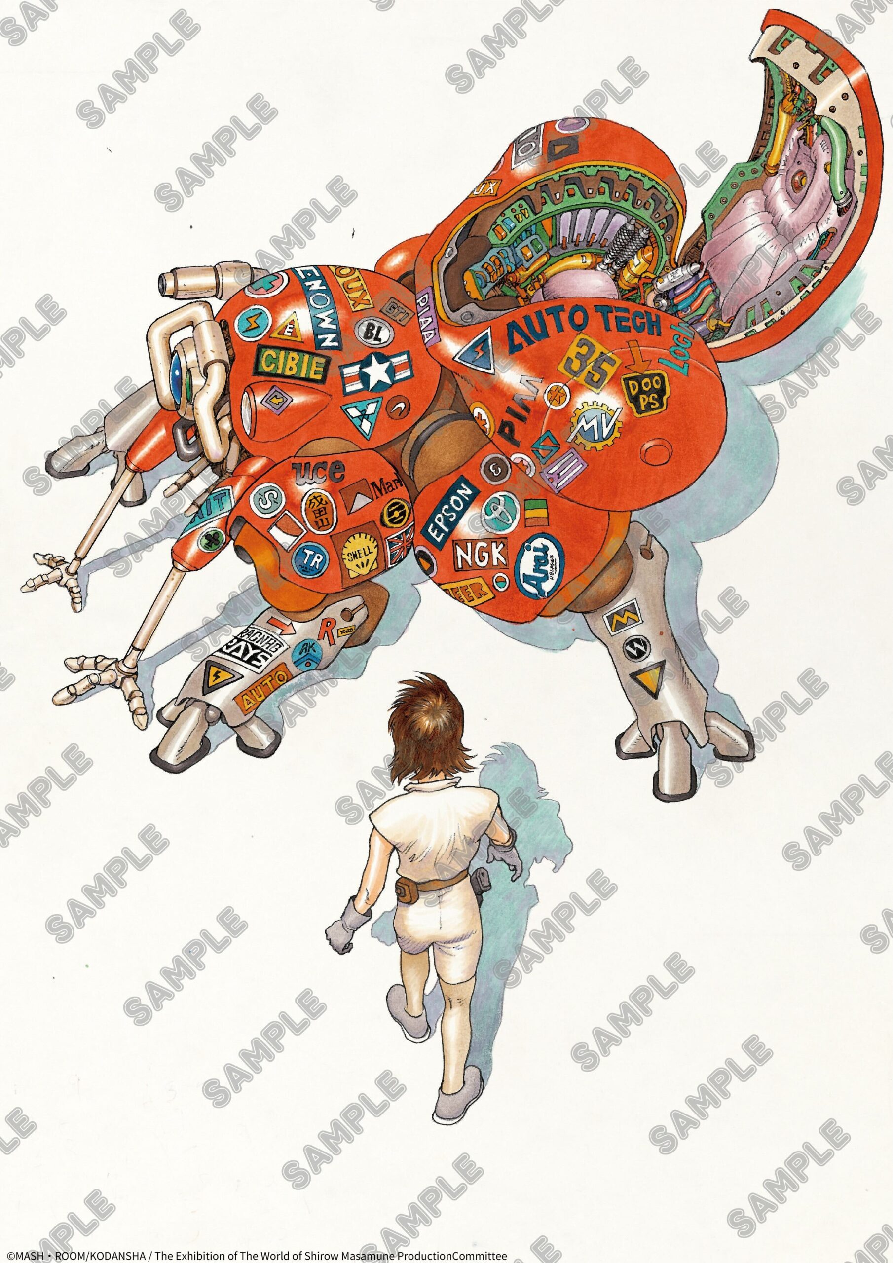 大友克洋 × 攻殻機動隊」トリビュートイラストを 大阪会場で初公開