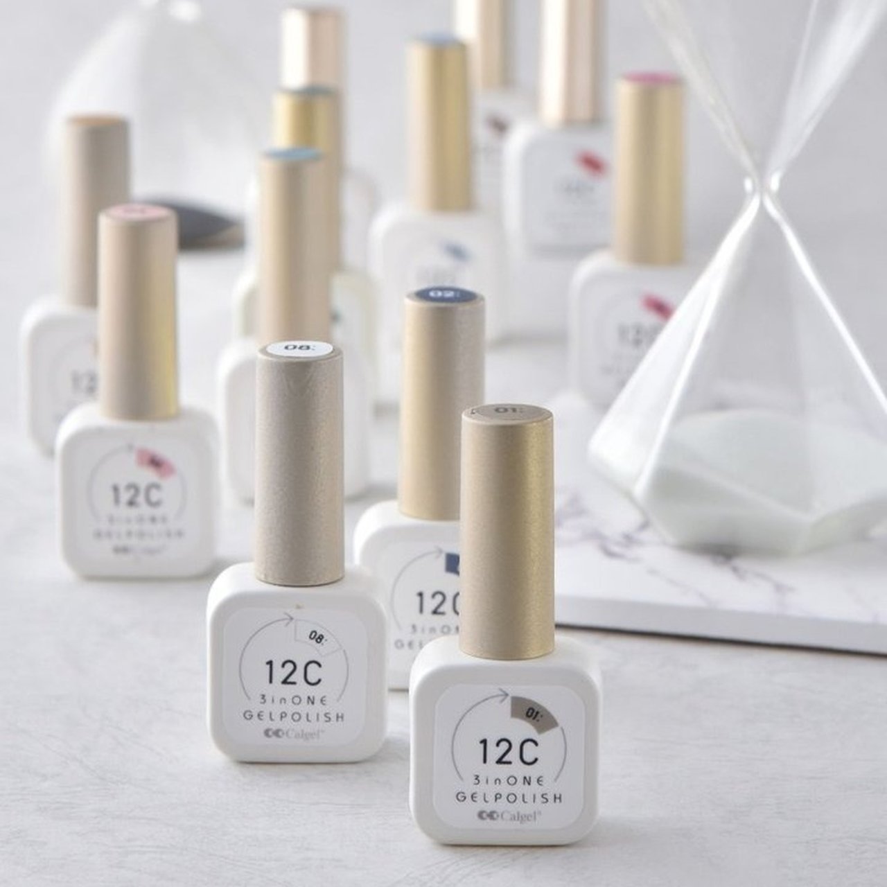 カルジェル 12Cノンワイプ スリーインワン ジェルポリッシュ 全12色
