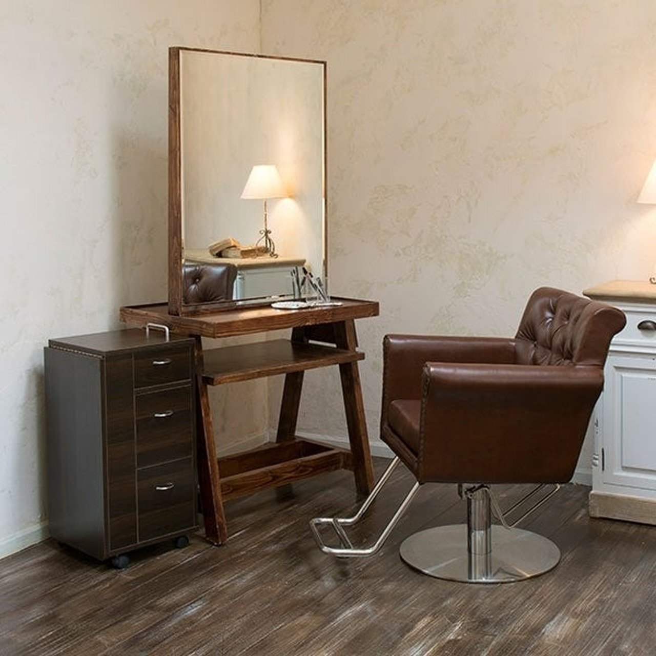 エトゥベラ] 折りたたみ ネイルテーブル MO1 木目ナチュラルブラウン