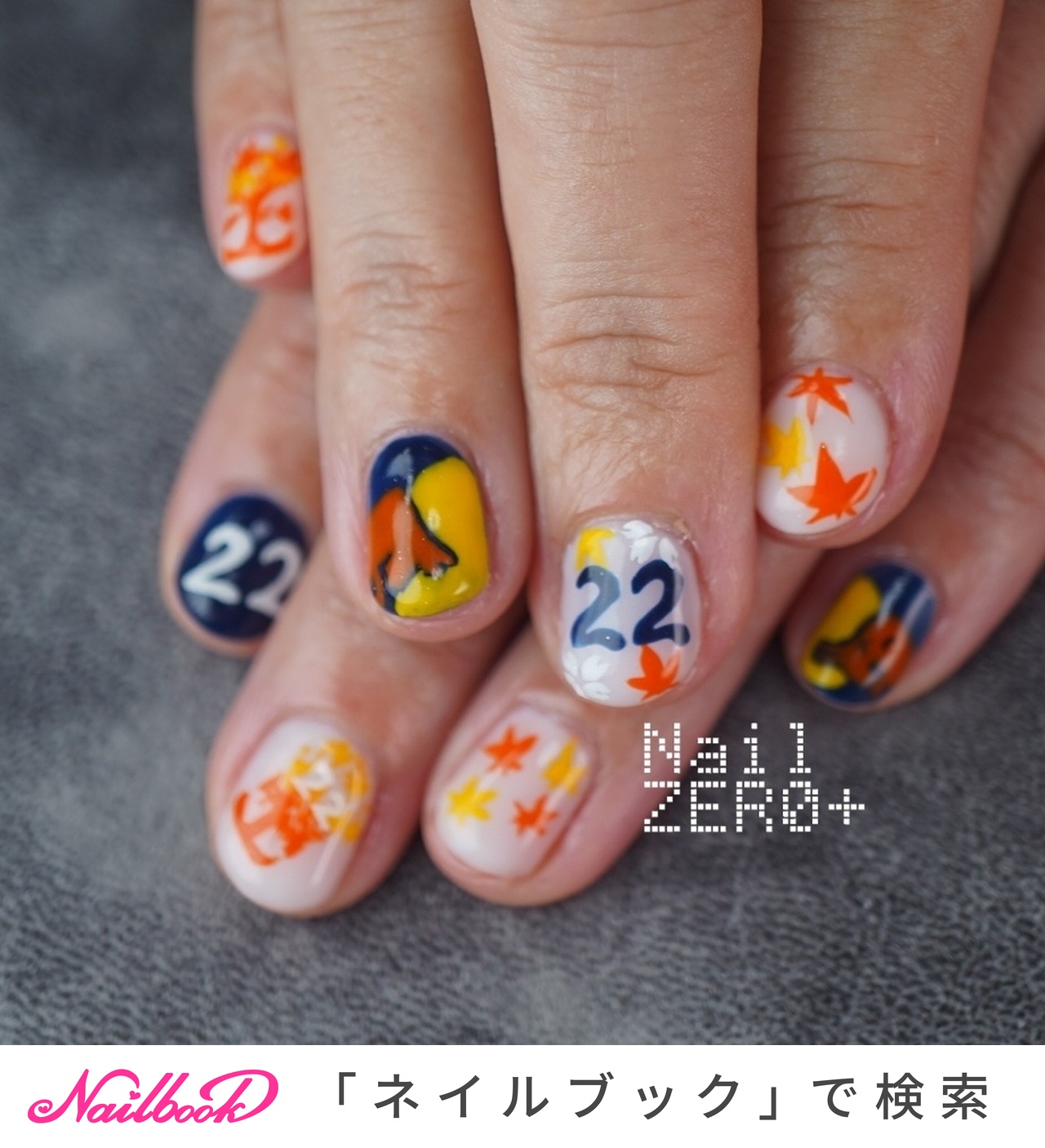 春/ハンド/個性派/ミディアム/ラウンド - 塩見隼人 [池袋]ネイルゼロ