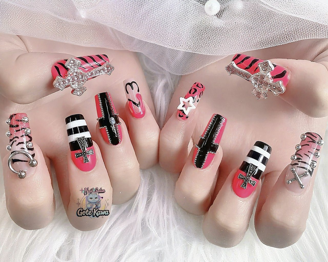 春/冬/オールシーズン/ハンド/アニマル柄 - Gote Kawa Nail Salonの