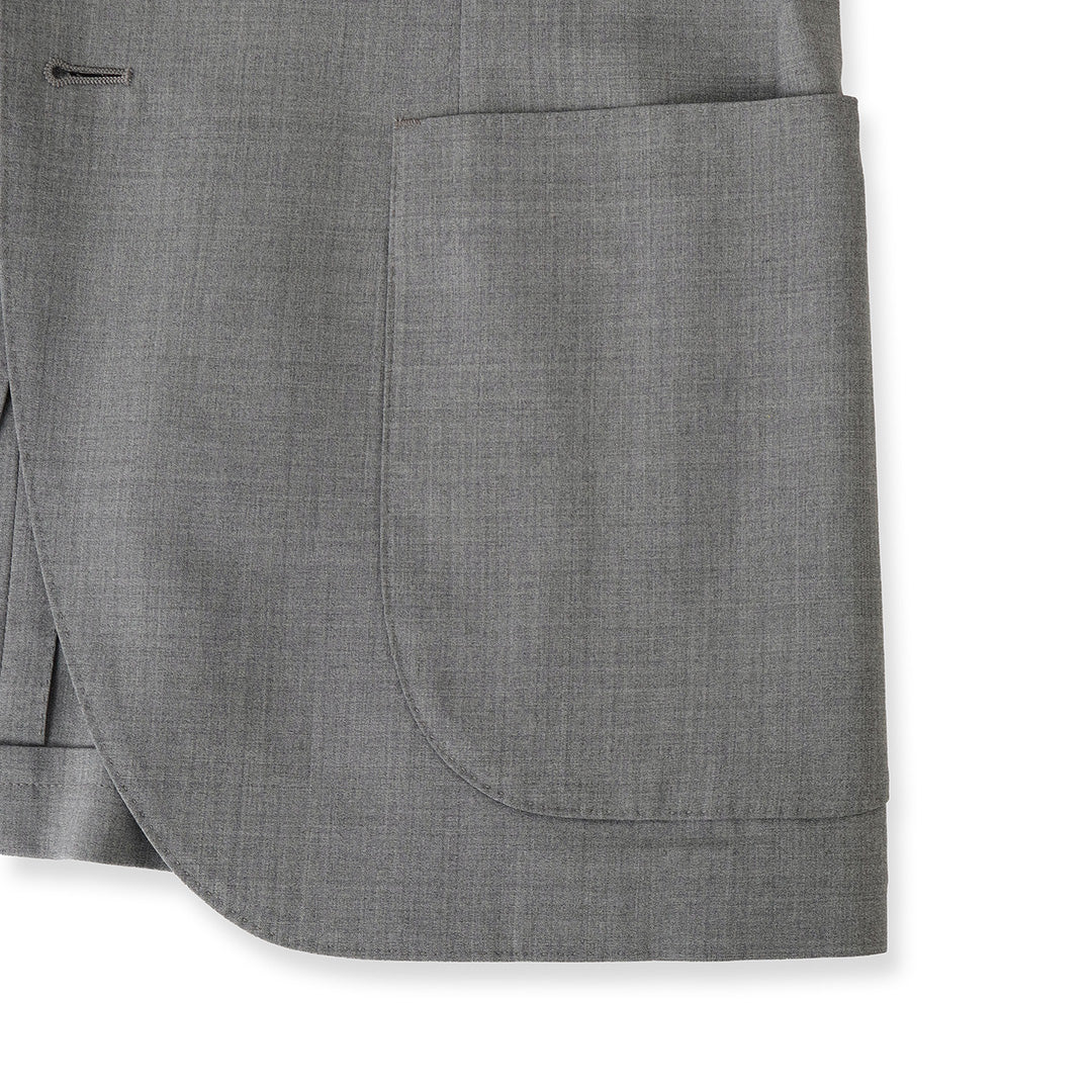 テックウール®トロピカル テーラードジャケット グレー | ＋CLOTHET ONLINE