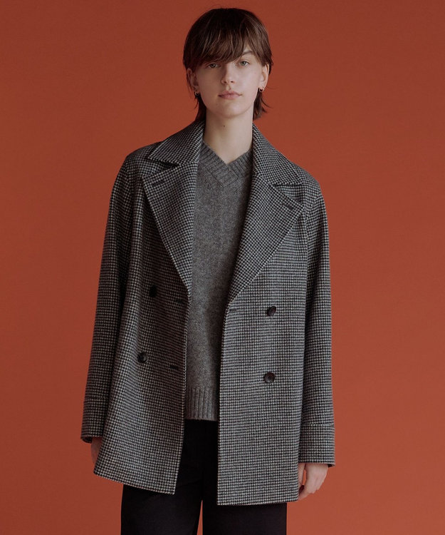 チェックビーバー Pコート / J.PRESS LADIES | ファッション通販