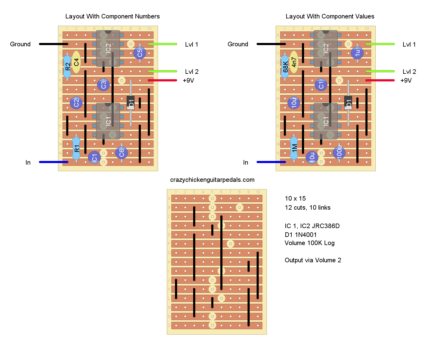 EarthQuaker Devices Acapulco Gold On Stripboard - Crazy Chicken