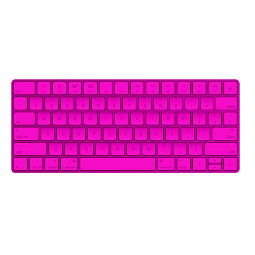 Shop Apple Magic Keyboard with Touch ID - Neon Pink | Craft by Merlin