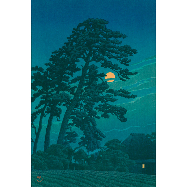 馬込の月 - 川瀬巴水 - 日本画 - 名画 - Canon Creative Park