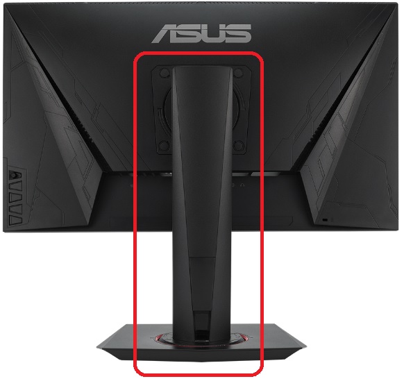 ASUS VG258QRシリーズへのモニターアーム取り付け、VESA規格・レビュー