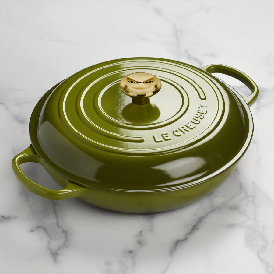 Le Creuset Braiser - 3.5-qt Cast Iron - Olive – Cutlery and More