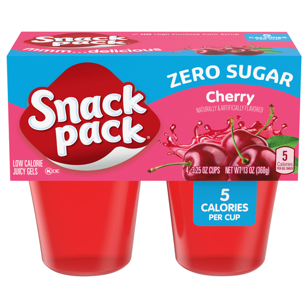 Hunts Snack Pack Sugar Free Gelatin Cherry | Products | Lowes