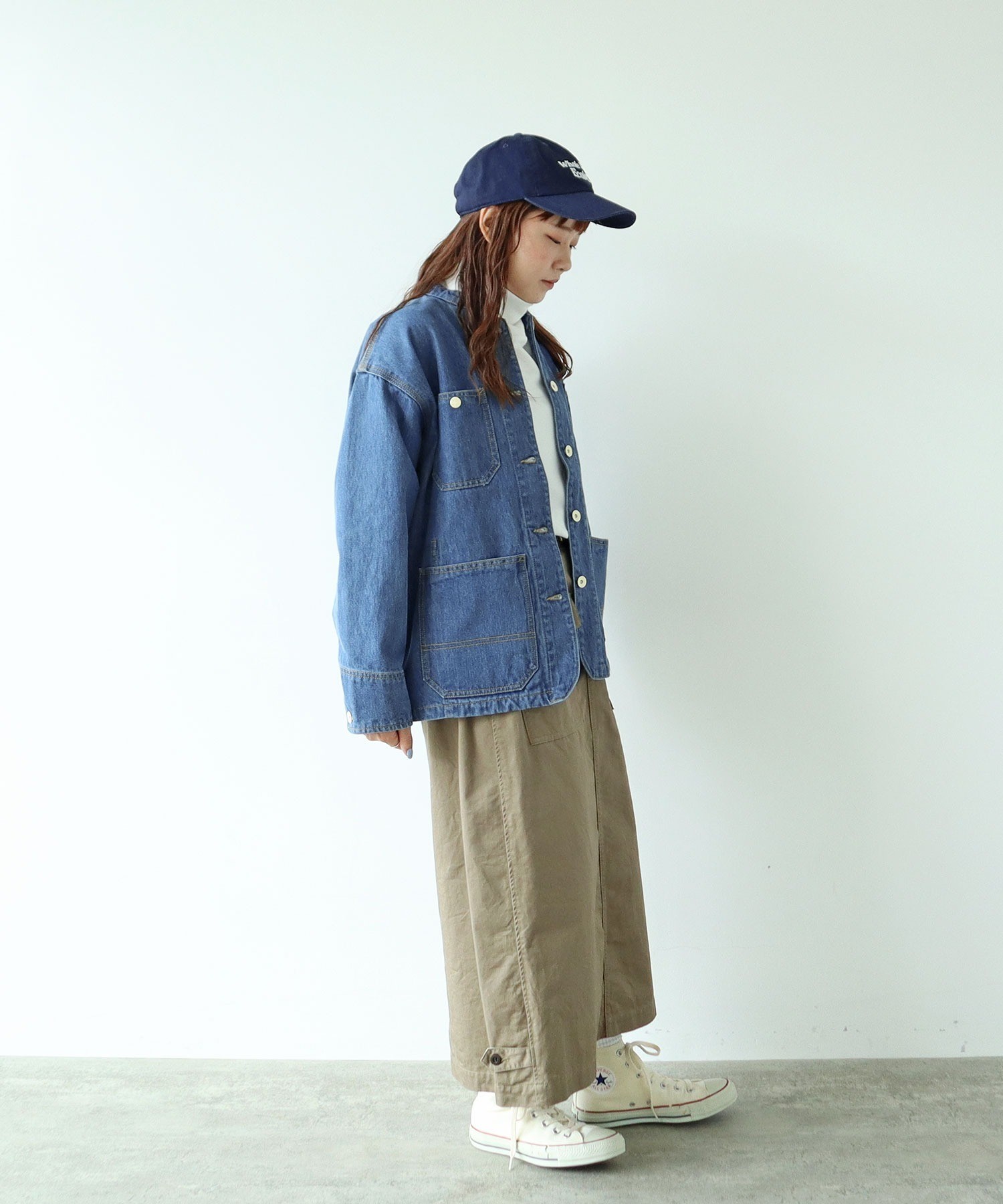 AMBIDEX Store 12.5OZデニム カバーオール (サックス)(S サックス