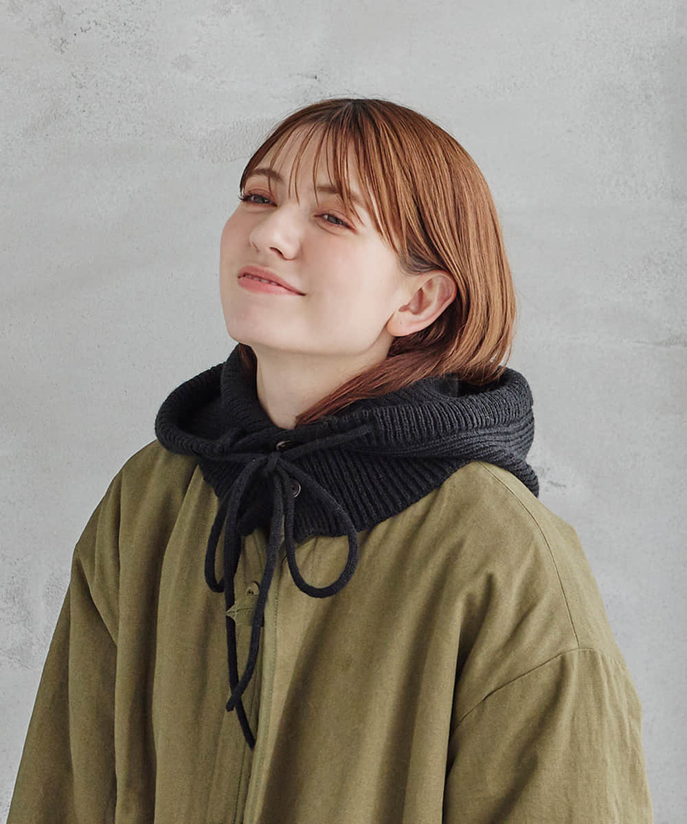 milsa ニット バラクラバ | FREE(09) BLACK (01) | milsa / ミルサ