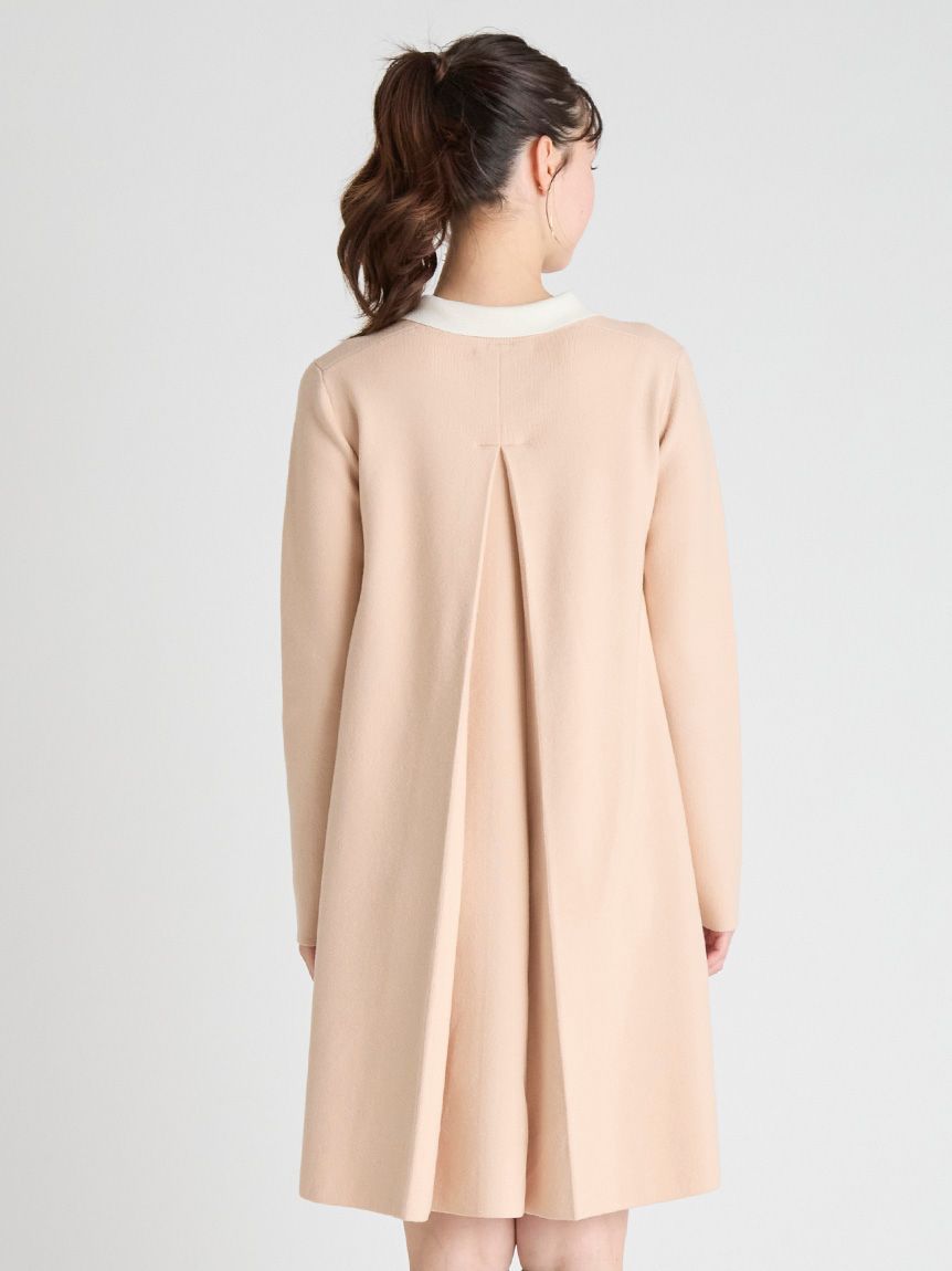衿付きAラインニットワンピース(デイリーワンピース)｜DRESS（ドレス