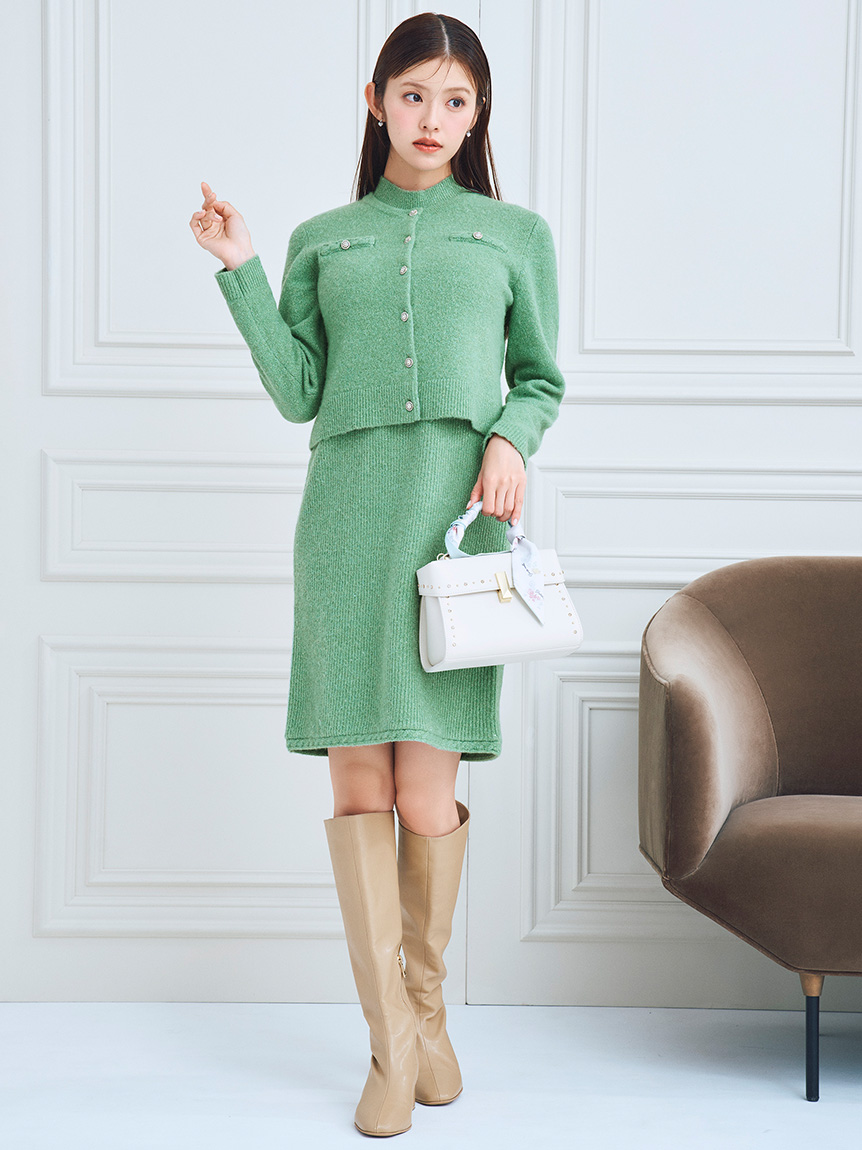 スパークルミニニットワンピースセット(デイリーワンピース)｜DRESS