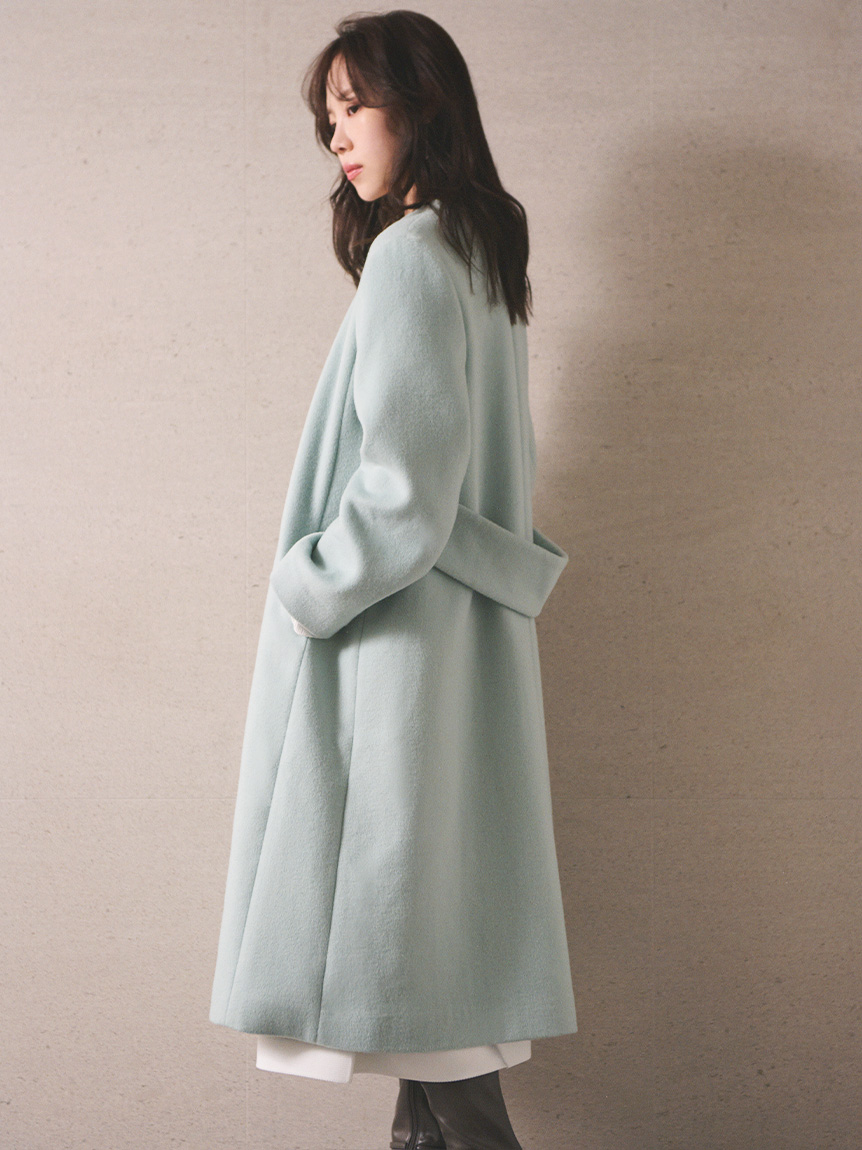 カシミヤ混ノーカラーコート(コート)｜OUTER（アウター）｜CELFORD
