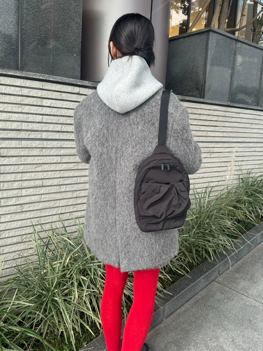 eco 撥水ギャザーミニショルダーバッグ(ショルダーバッグ)｜バッグ