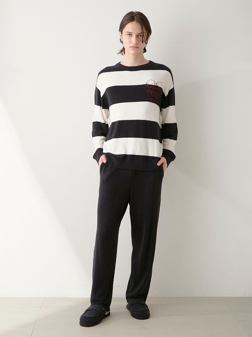 JOEL ROBUCHON】【HOMME】スムーズィーシルクプルオーバー(ニットプル