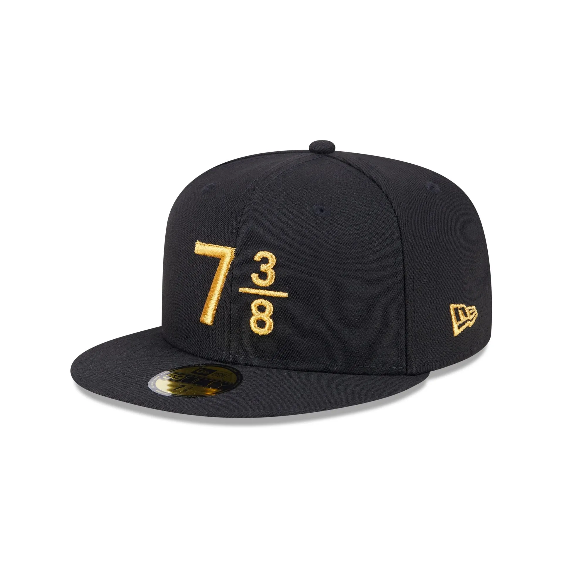 New Era Cap Signature Size 7 3/8 Black 59FIFTY Fitted Hat | Parallel