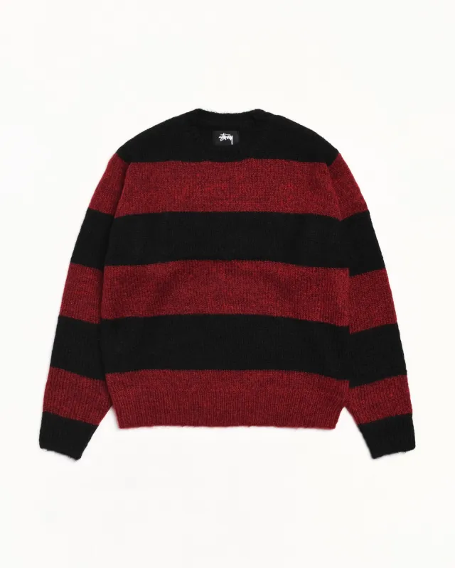 HAIRY STRIPE CREW SWEATER | Parallel
