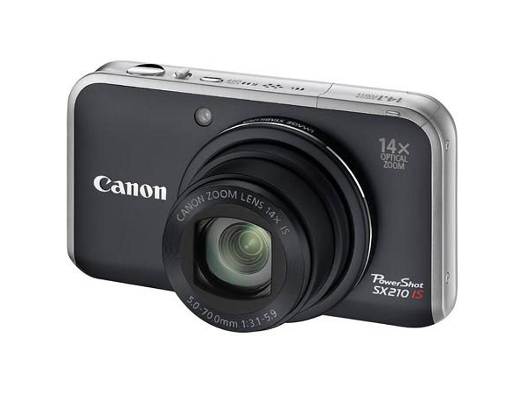 Canon PowerShot SX210 IS Digital Camera - Black
