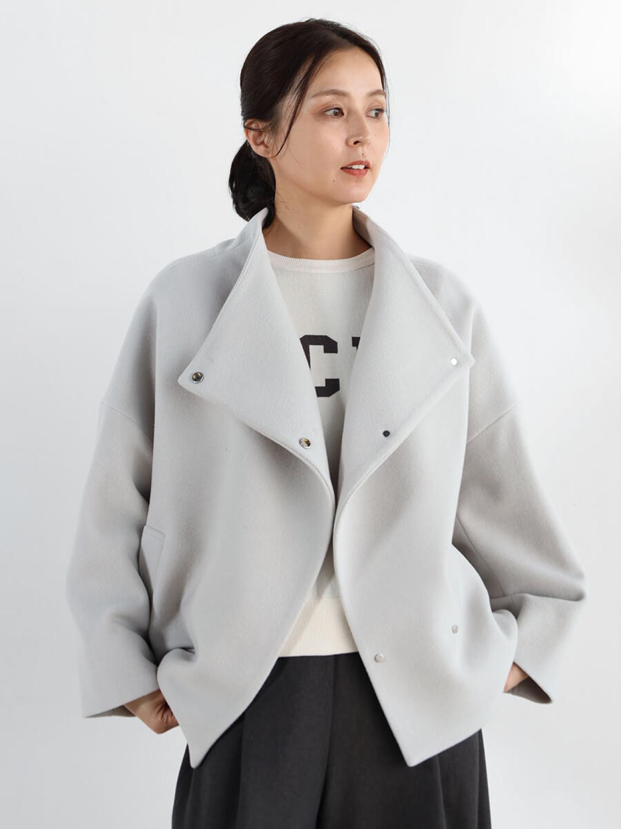 スタンドカラーショートウールコート - CLOVE - CLOVE｜YAMADAYA STORE