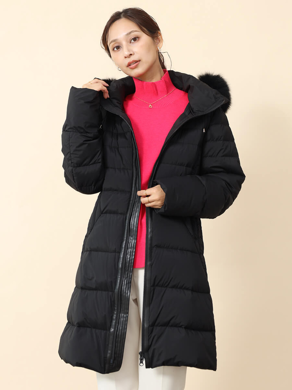 フォックスファー付きロングダウンコート - FENNEL - FENNEL｜YAMADAYA