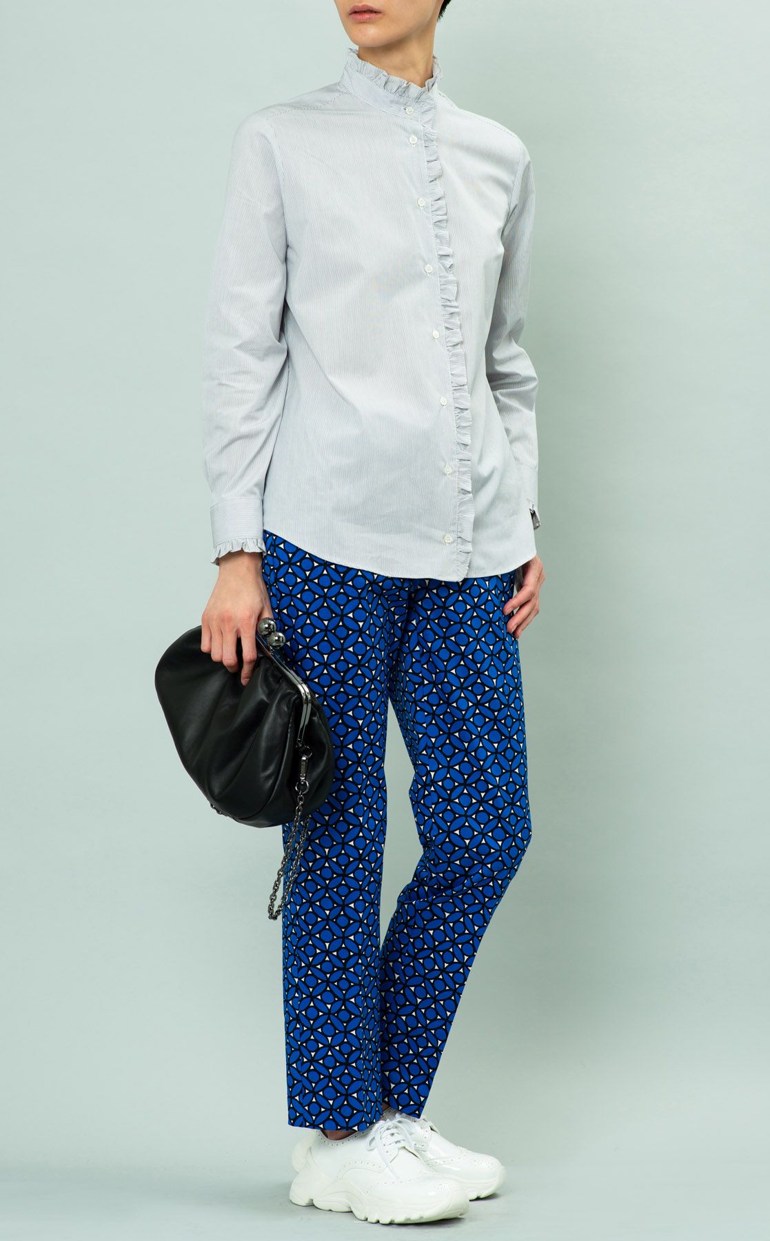 Weekend Max Mara｜ストライプフリルブラウス