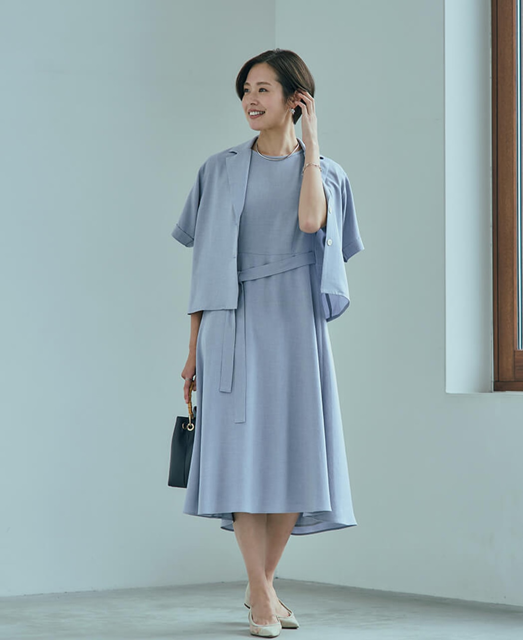 激レア BURBERRY ブルーレーベル フリルノースリーブ シャツワンピース