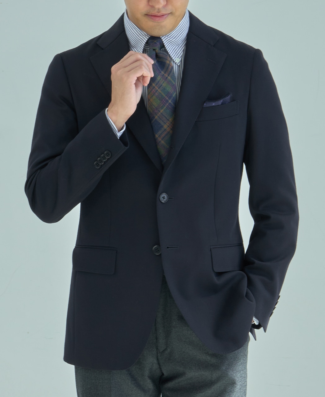 ギャバジンジャケット(50 ブルー系): メンズ｜メーカーズシャツ鎌倉