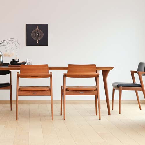 徳島家具 Fuji furniture 冨士ファニチア koti コティ アームチェア 板