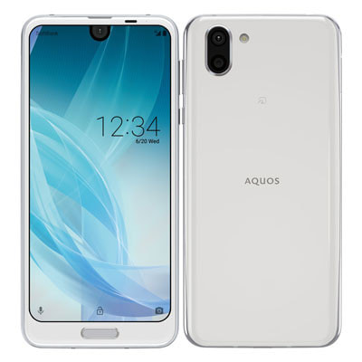 SIMロック解除済】SoftBank AQUOS R2 706SH Platinum White|中古
