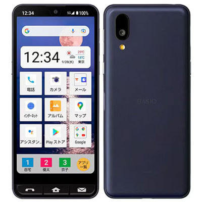 BASIO active SHG09 ネイビー【au版SIMフリー】|中古スマートフォン