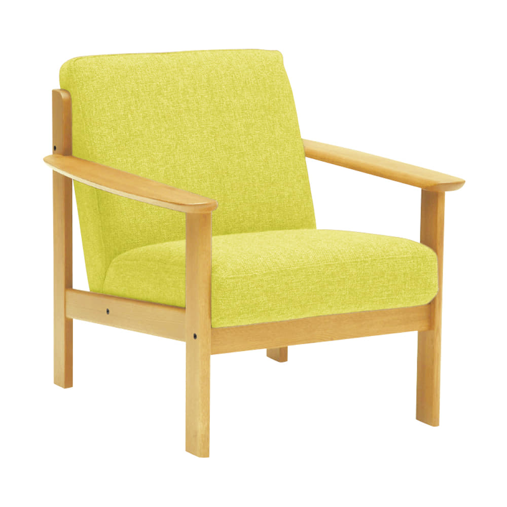 カリモク］【地域限定】1人掛ソファ オークタウンW13100な